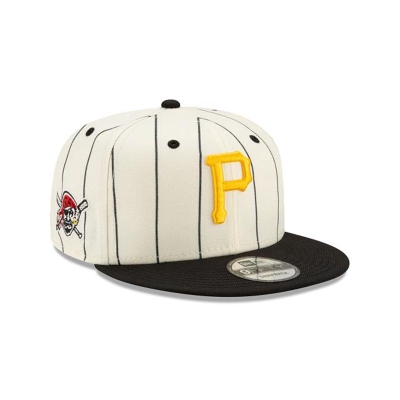 Pittsburgh Pirates Gorra | New Era MLB Pinstripe 9fifty Snapback Cap Mexico - Blancos